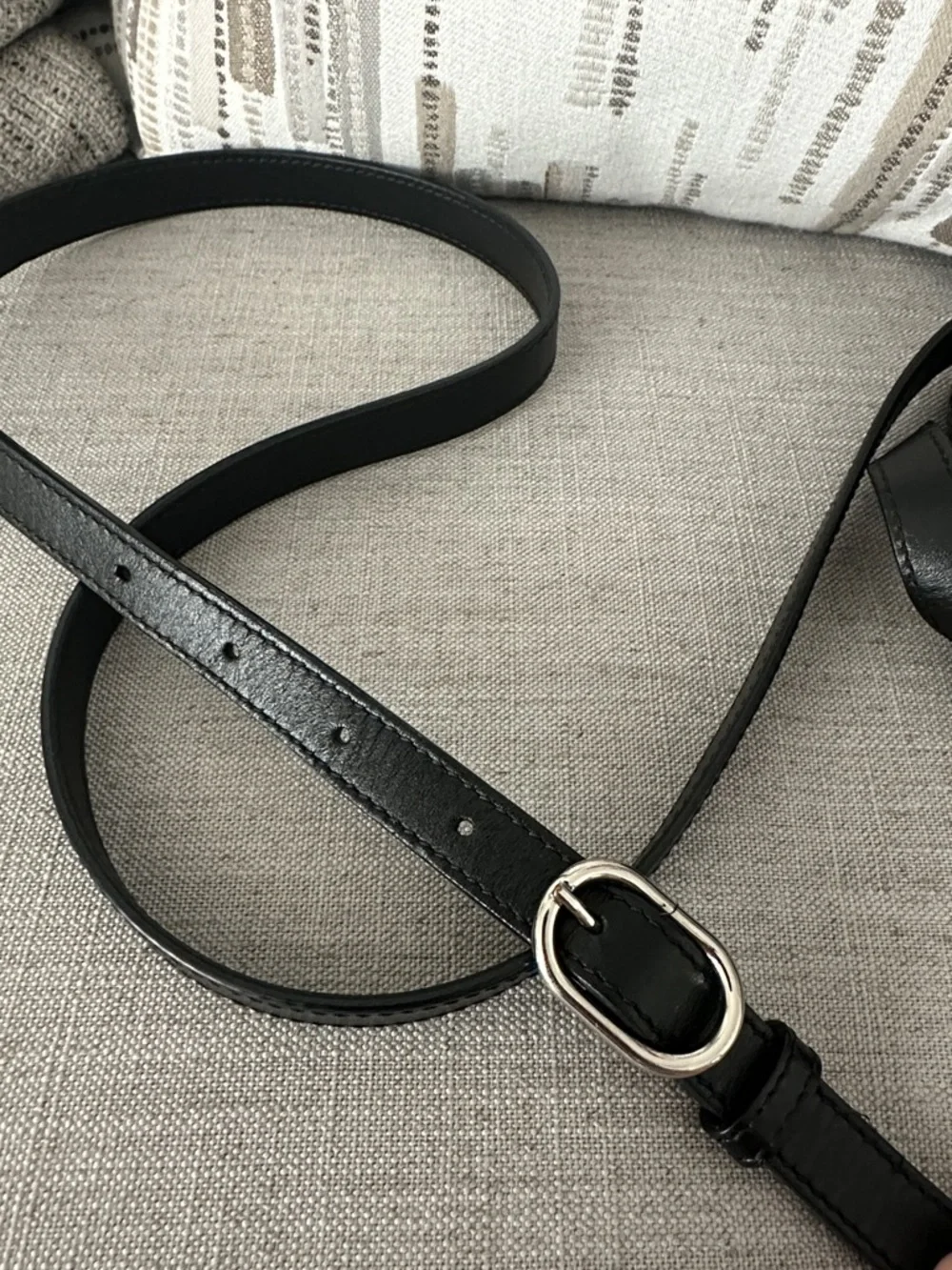 Gucci Black Perforated Leather Crossbody Messenger Bag - Picture 12 of 14